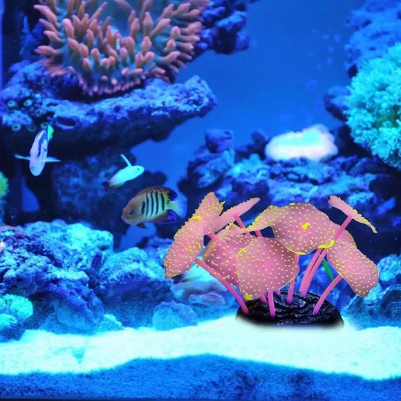 Other - 🐟 2 Silicone Fish tank decoration 🐠 mashrooms